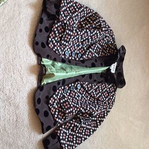 An Ren jacket 30% wool and 70% rayon.